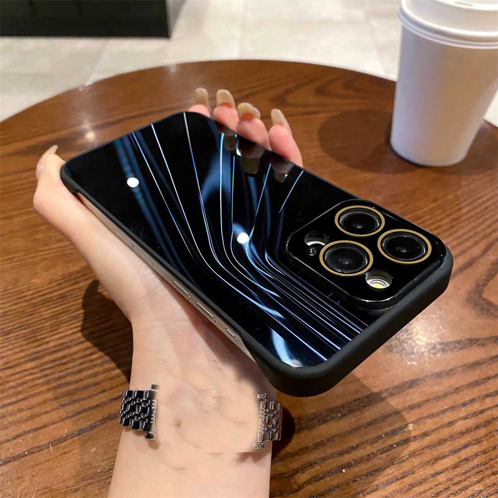 Ultra Slim Borderless Colorful Streamer iPhone Case